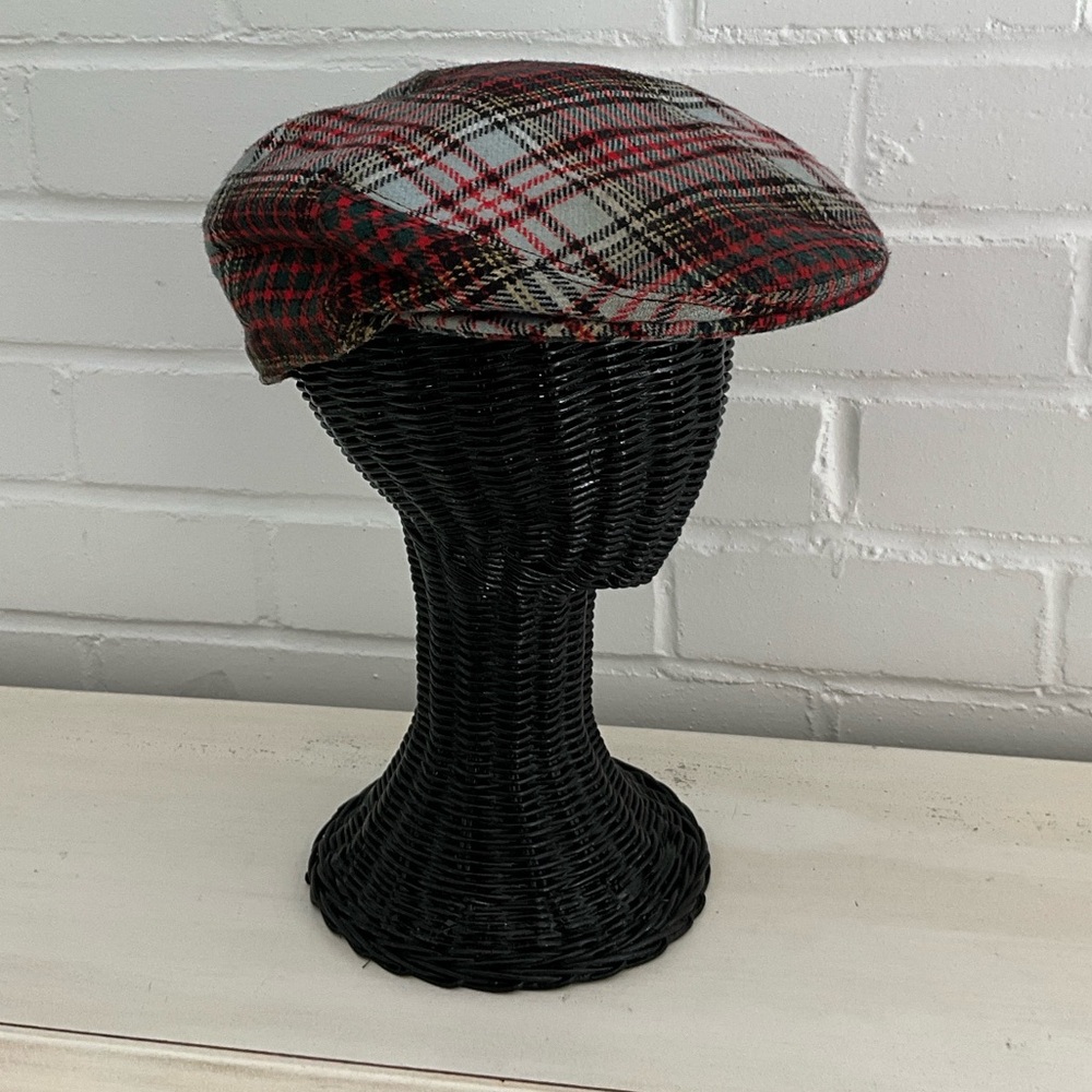 Mens Classic Vintage Harvard Plaid Custom Tailored Flat Cap